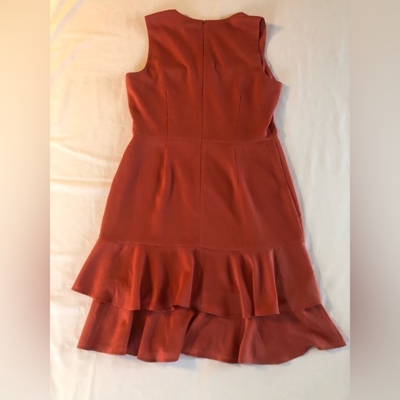 Ann Taylor Size 6 Sleeveless Bottom Ruffled Midi Dress - Picture 6 of 10